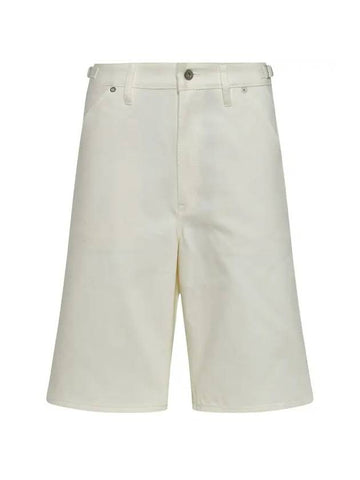 Men's Denim Bermuda Shorts White - JIL SANDER - BALAAN 1