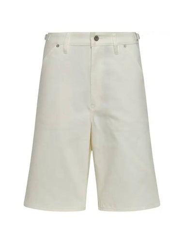 Men's Denim Bermuda Shorts White - JIL SANDER - BALAAN 1