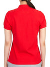 Women’s Icon Short Sleeve PK Shirt Red - HORN GARMENT - BALAAN 5