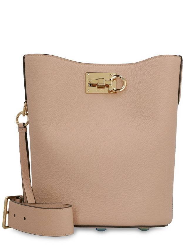 Gold Studio Bucket Bag Amaretti - SALVATORE FERRAGAMO - BALAAN 1