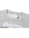 Tokyo Logo Print Cotton Sweatshirt Grey - MAISON KITSUNE - BALAAN 4