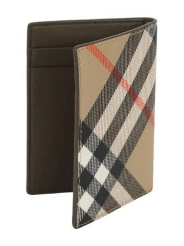 Check folding card case - BURBERRY - BALAAN 1