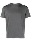 Heart Logo Cotton Short Sleeve T-Shirt Grey - AMI - BALAAN 1