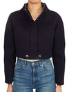 Double-Sided Virgin Wool Cropped Jacket Navy - DIOR - BALAAN 3