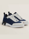 Bouncing Mesh Suede Low Top Sneakers Navy - HERMES - BALAAN 2