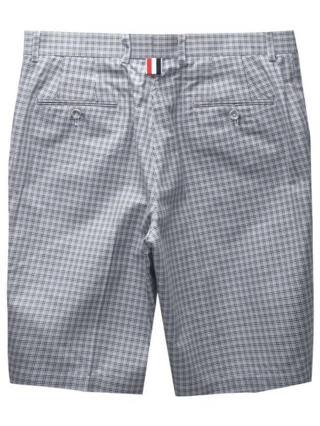 RWB Tab Houndstooth Cotton Shooting Shorts Grey - THOM BROWNE - BALAAN 3