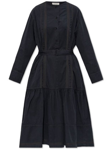 Lemaire Dress With Belt, Women's, Navy Blue - LEMAIRE - BALAAN 1