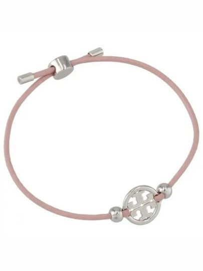 Miller Logo Charm Slider Leather Bracelet Pink - TORY BURCH - BALAAN 2