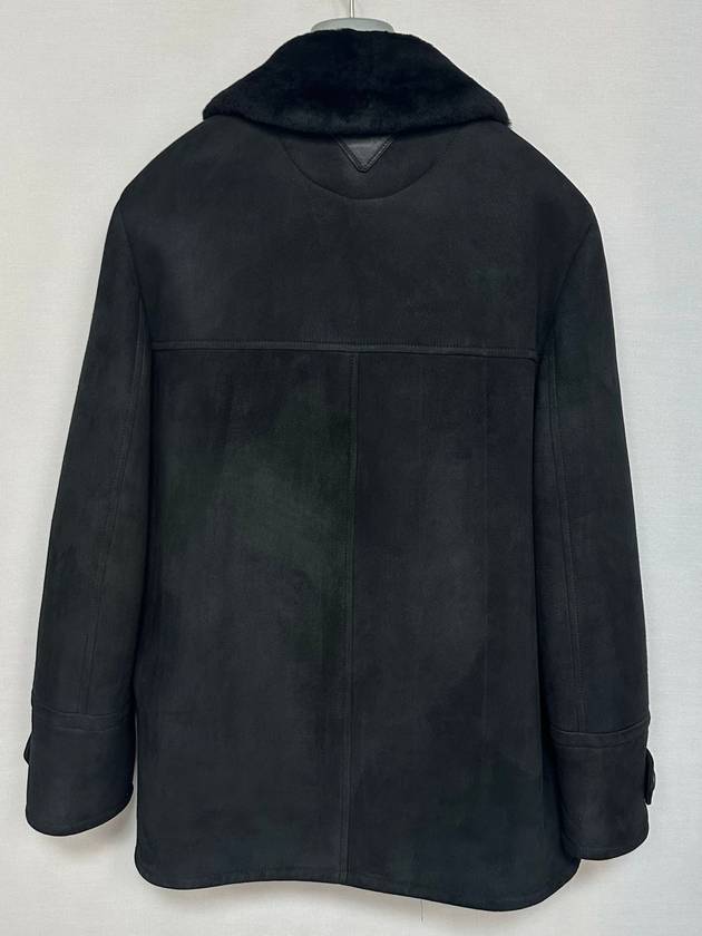 Hooded zip up layered shearling jacket 100 - PRADA - BALAAN 4