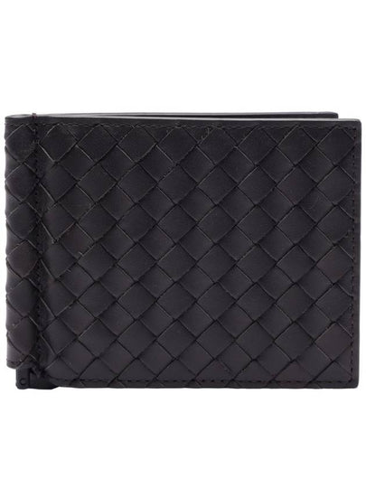 Intrecciato Money Clip Card Wallet Dark Brown - BOTTEGA VENETA - BALAAN 2