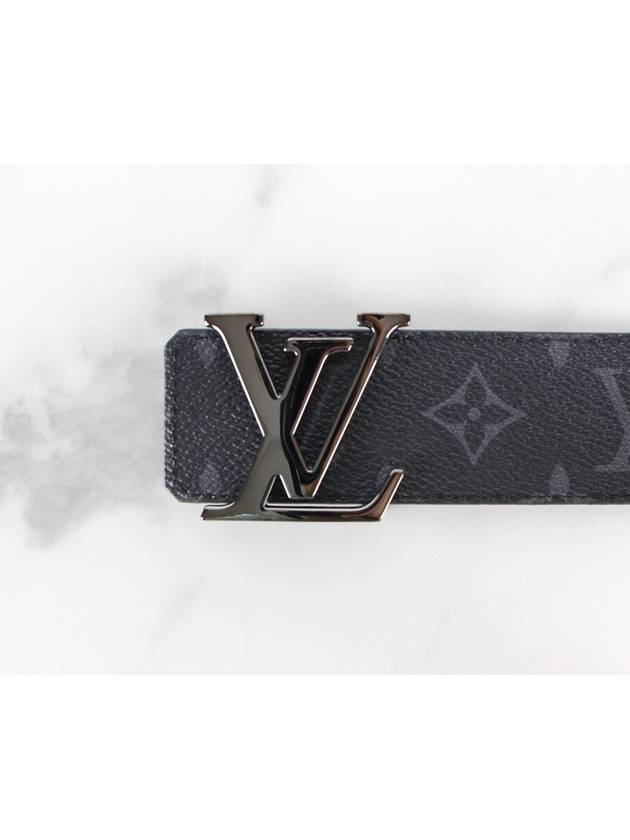 Monogram Eclipse LV silver belt - LOUIS VUITTON - BALAAN 3