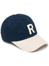 R PATCH BALL CAP IVORY NAVY - ROLLING STUDIOS - BALAAN 1