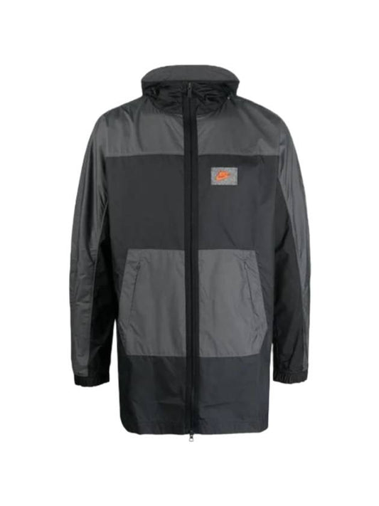 Sportswear Woven Zip-Up Jacket Grey - NIKE - BALAAN 1