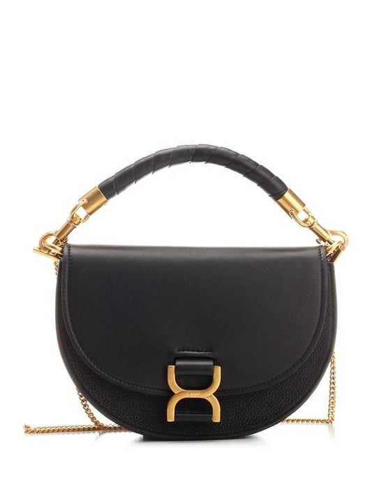 Marcie Chain Flap Shoulder Bag Black - CHLOE - BALAAN 1