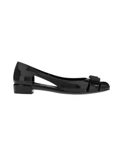 Vara Bow Jelly Ballet Flat Black - SALVATORE FERRAGAMO - BALAAN 2