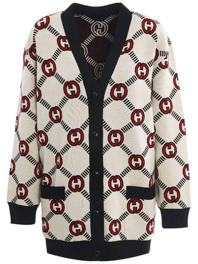 Interlocking G Reversible Wool Cardigan - GUCCI - BALAAN 2