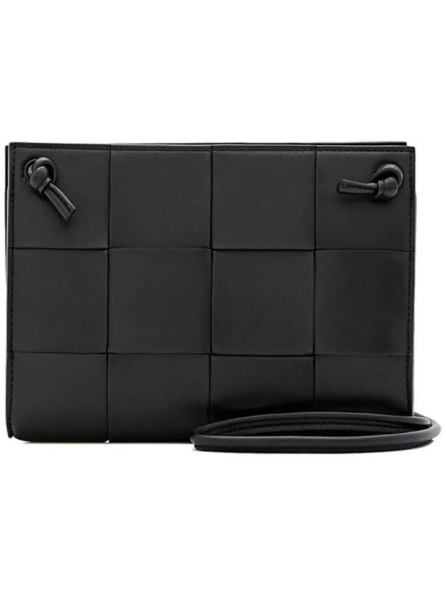 Intrecciato Cassette Mini Cross Bag Black - BOTTEGA VENETA - BALAAN 2