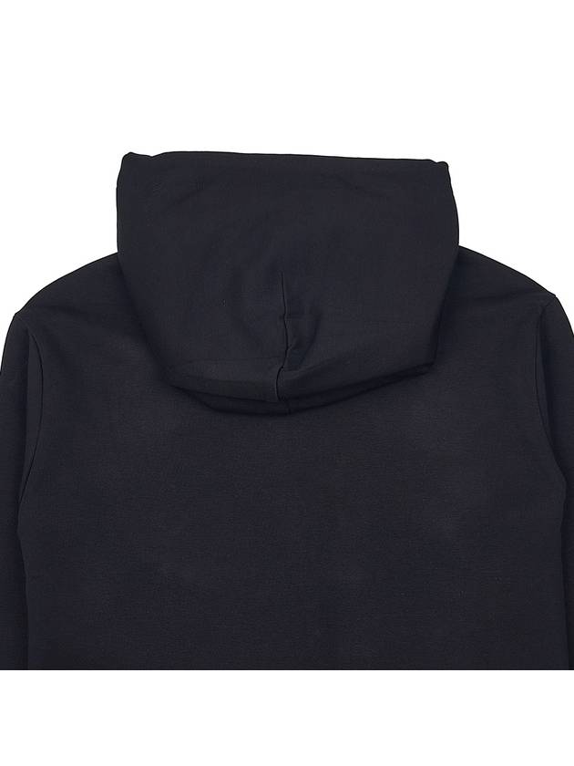 Logo Patch Cotton Blend Hoodie Black - EMPORIO ARMANI - BALAAN 8