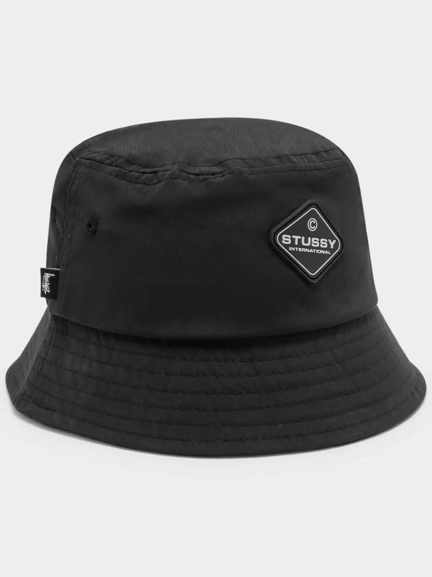 Logo Nylon Bucket Hat Black - STUSSY - BALAAN 2