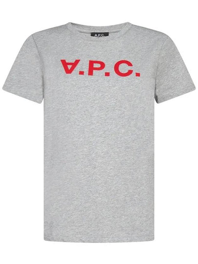 VPC Neon Logo Short Sleeve T-Shirt Grey Red - A.P.C. - BALAAN 2