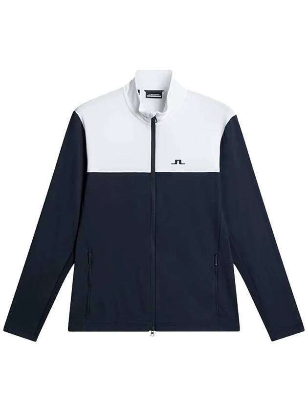 Men s Banks Zip up Golf Midlayer Navy GMJS12481 6855 - J.LINDEBERG - BALAAN 1