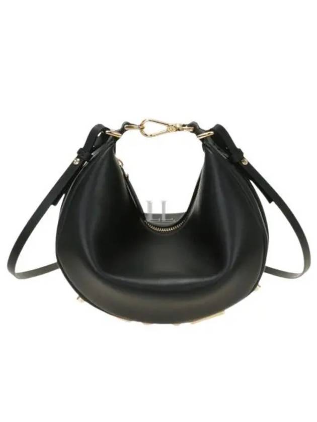 Fendigraphy Leather Small Tote Bag Black - FENDI - BALAAN 2