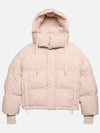 Oversized Nylon Puffer Down Jacket Pink - AMI - BALAAN 3