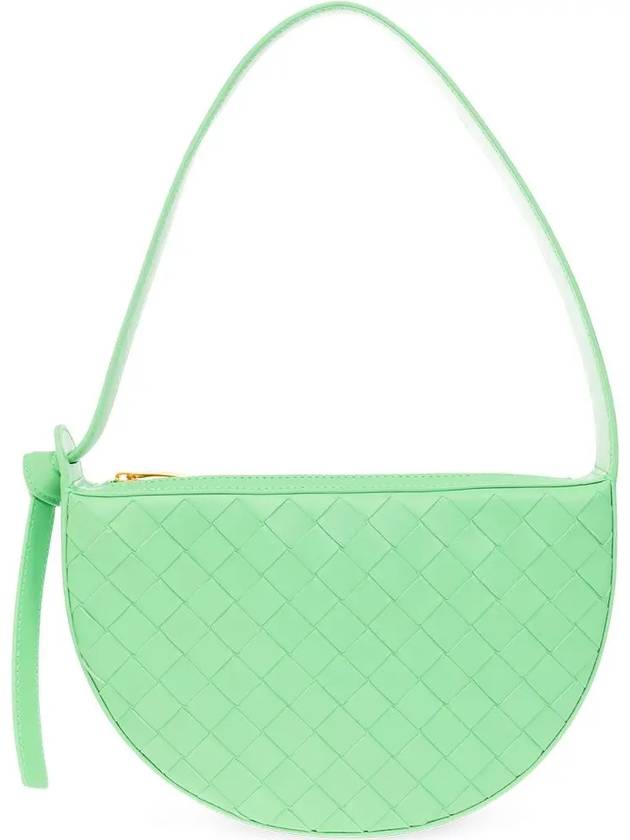 Intrecciato Sunrise Small Shoulder Bag Green - BOTTEGA VENETA - BALAAN 3