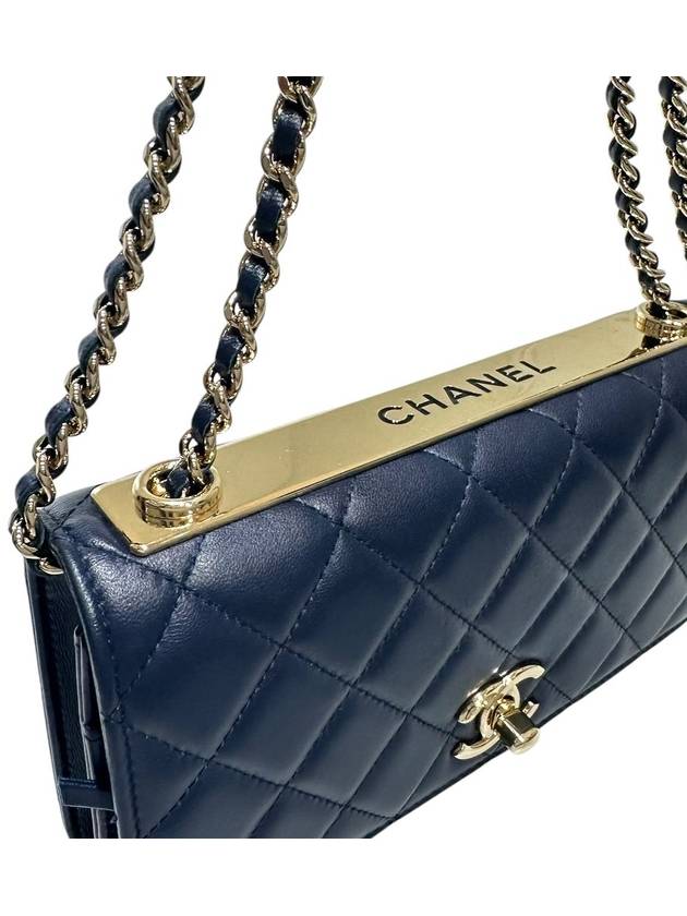 A80982 Trendy CC WOC Navy Lambskin Cross Bag - CHANEL - BALAAN 8