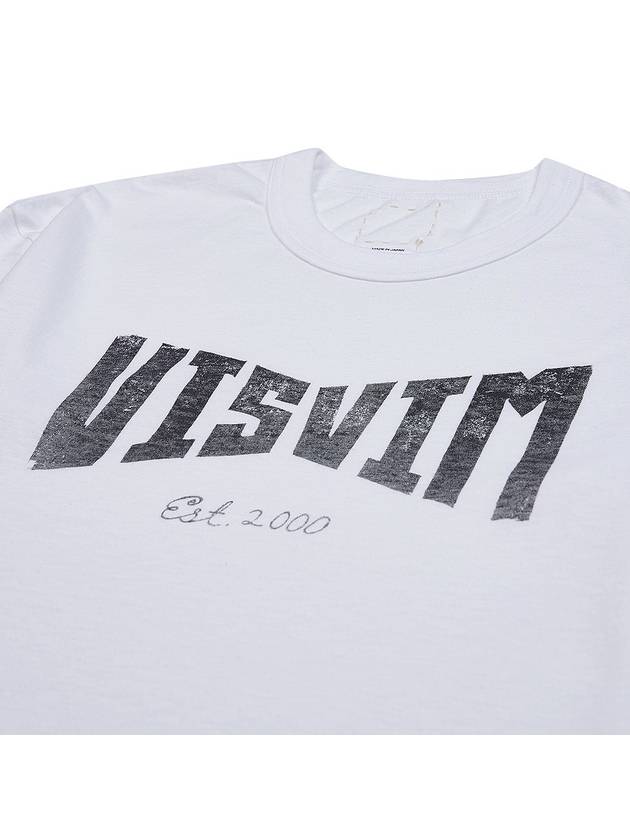 Men s Heritage Logo Print Short Sleeve T Shirt 0124105010028 WHITE - VISVIM - BALAAN 3