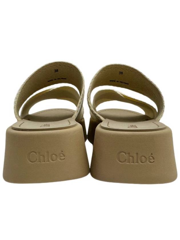 24SS Logo Mila Linen Women Slippers CHCE00QHL95A - CHLOE - BALAAN 5