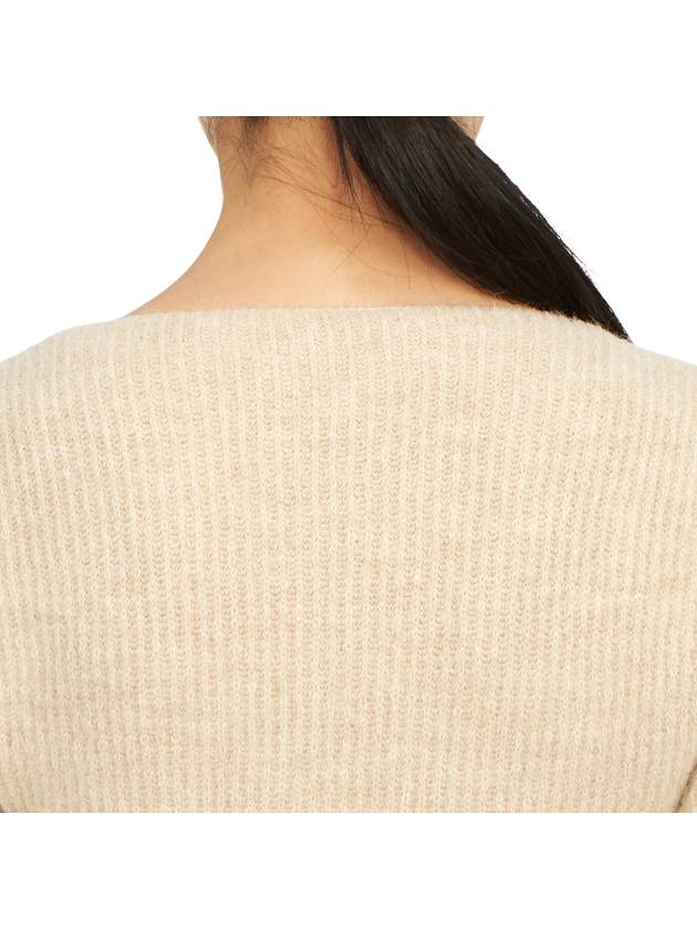 La Maille Pau Asymmetric Cardigan Light Beige - JACQUEMUS - BALAAN 8