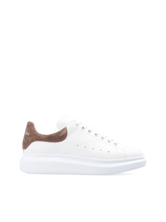 Men's Suede Heel Counter Oversole Sneakers White - ALEXANDER MCQUEEN - BALAAN 1