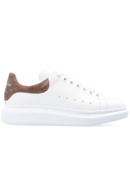 Men's Suede Heel Counter Oversole Sneakers White - ALEXANDER MCQUEEN - BALAAN 1