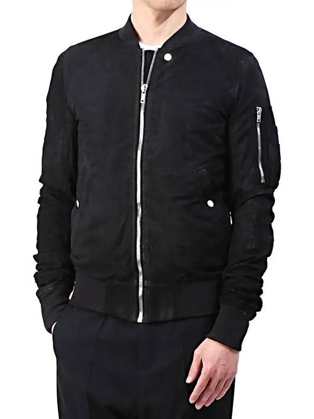 Men's Raglan Zipper Bomber Jacket Black - RICK OWENS - BALAAN 2