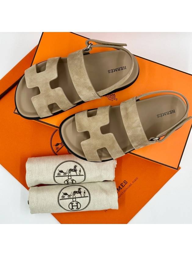 Genius Sandals Beige Sable - HERMES - BALAAN 10