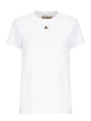 Embroided ORB Peru Short Sleeve T-Shirt White - VIVIENNE WESTWOOD - BALAAN 5