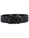 Reversible Leather Belt Black - SALVATORE FERRAGAMO - BALAAN 2