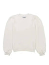 Women's Software Isoli Puff Shoulder Sweatshirt White - GANNI - BALAAN 1