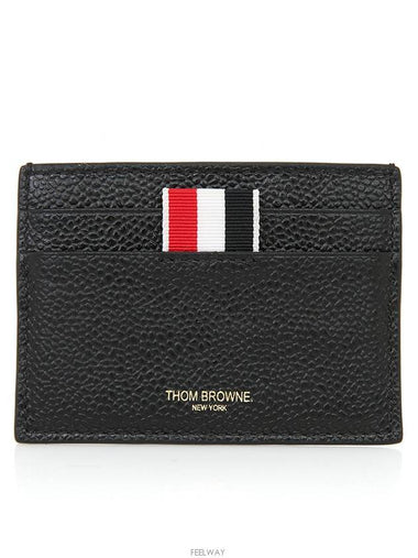 Card wallet three stripe tab pebble grain business MAW031L - THOM BROWNE - BALAAN 1