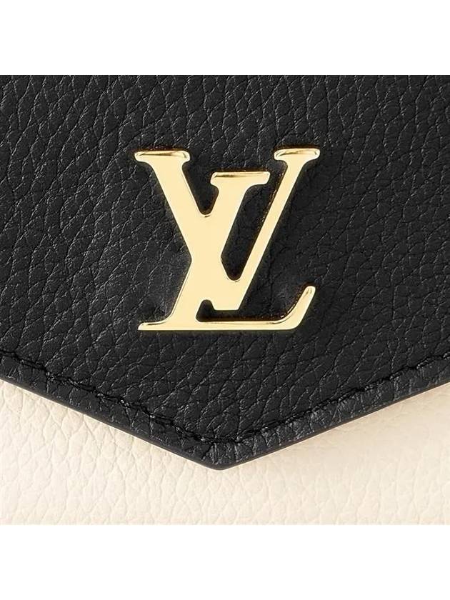 Lockmini Lockme Half Wallet Black Beige - LOUIS VUITTON - BALAAN 7