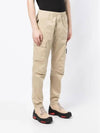 Men's Wappen Patch Cargo Straight Pants Beige - STONE ISLAND - BALAAN 4