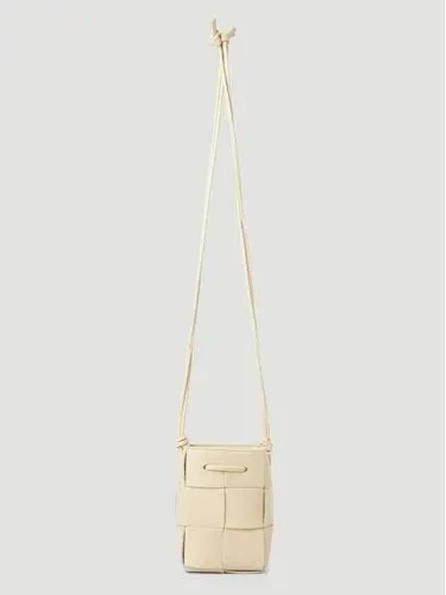 Intrecciato Cassette Small Bucket Bag Porridge - BOTTEGA VENETA - BALAAN 6