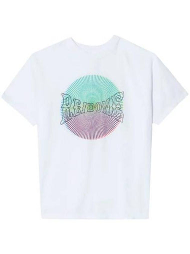 Classic Spiral Short Sleeve T-Shirt Optic White - RE/DONE - BALAAN 1