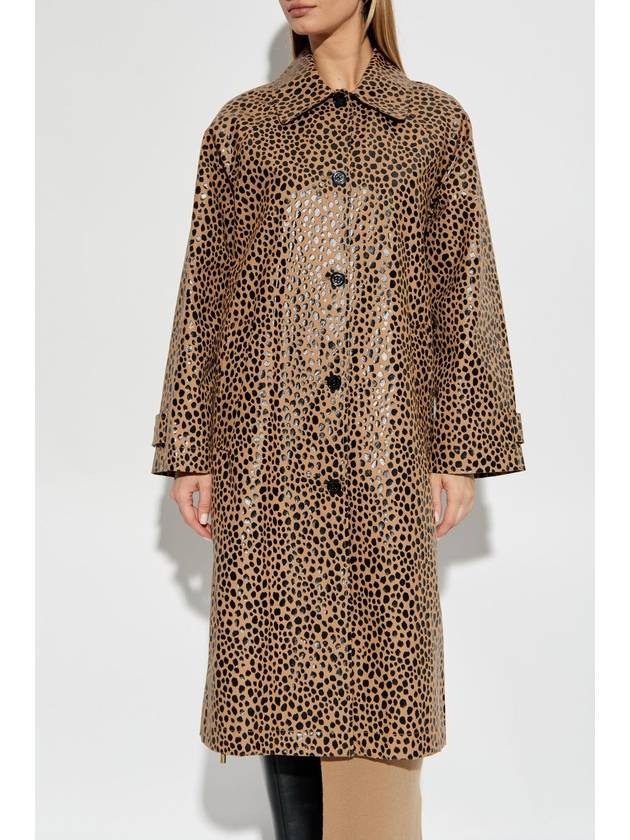 Michael Michael Kors Animal Print Coat, Women's, Beige - MICHAEL KORS - BALAAN 3