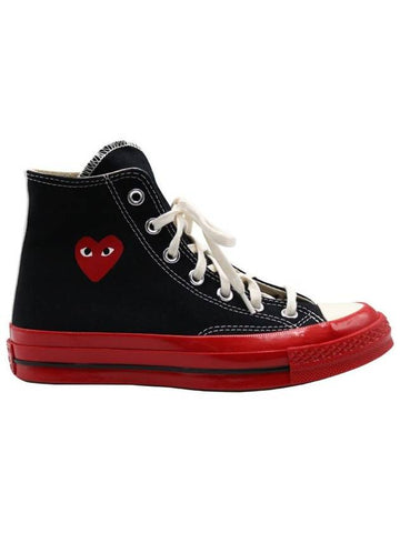 Comme Des Garçons Play Red Sun Chuck 70 In Black Shoes - COMME DES GARCONS PLAY - BALAAN 1