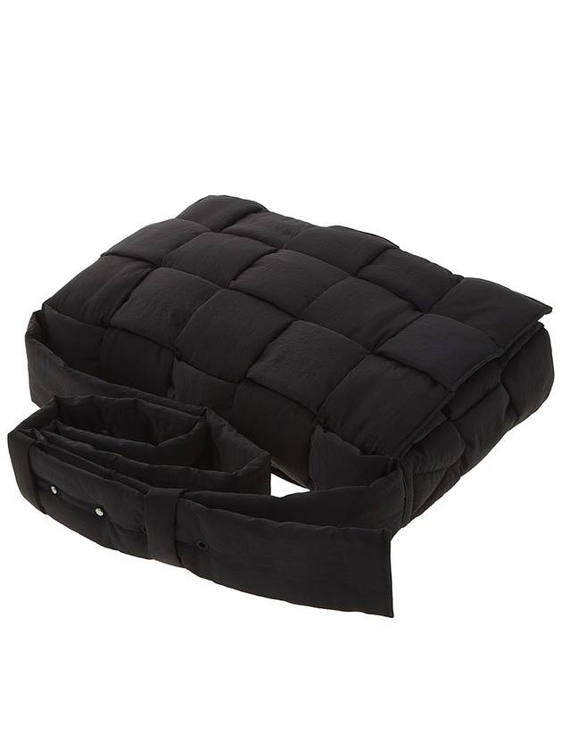 Large Padded Tech Cassette Shoulder Bag Black - BOTTEGA VENETA - BALAAN 5