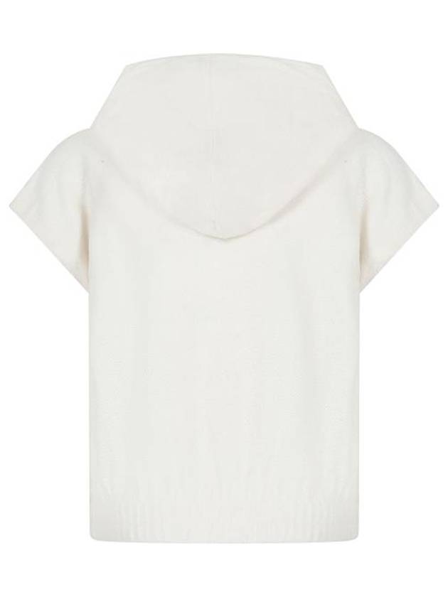 MSGM Girls Junior Logo Embroidered Hooded Pullover MS029337 013 IVORY BPG - MSGM - BALAAN 2