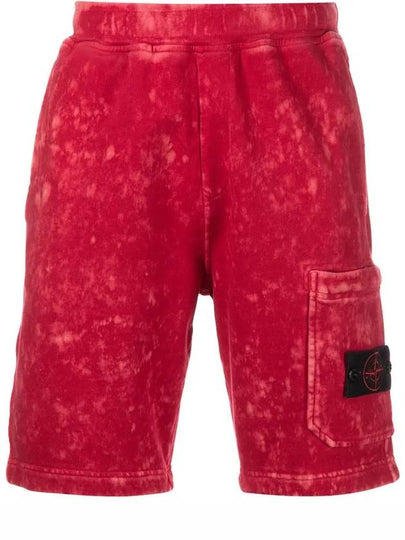 Waffen Patch Off-Dye Bermuda Shorts Pink - STONE ISLAND - BALAAN 2