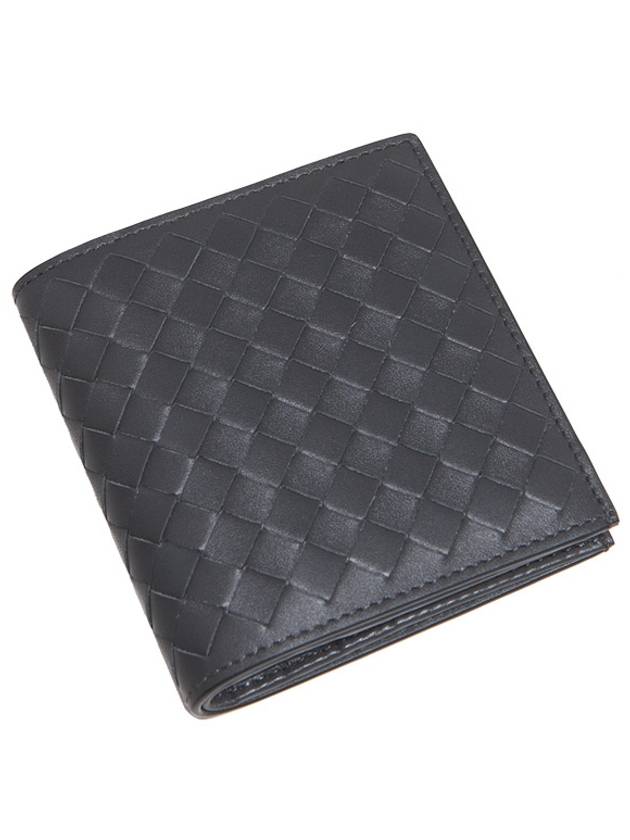 Intrecciato Small Folder Half Wallet Dark Grey - BOTTEGA VENETA - BALAAN 2